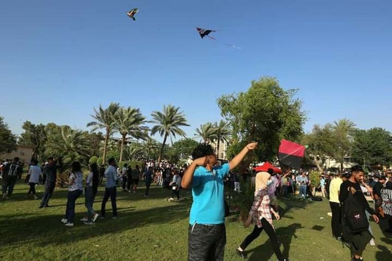 مهرجان للطائرات الورقية وسط بغداد