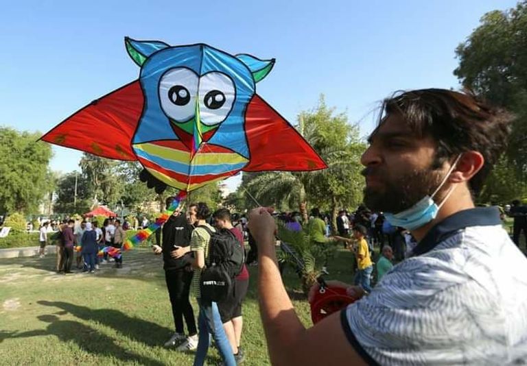 مهرجان للطائرات الورقية وسط بغداد