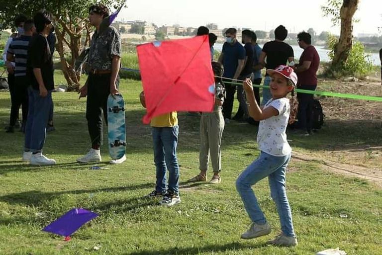 مهرجان للطائرات الورقية وسط بغداد