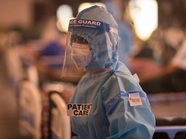 مريضة بفيروس كورونا في الهند