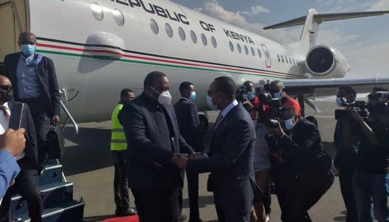 الرئيس الكيني أوهورو كينياتا ورئيس الوزراء الإثيوبي آبي أحمد