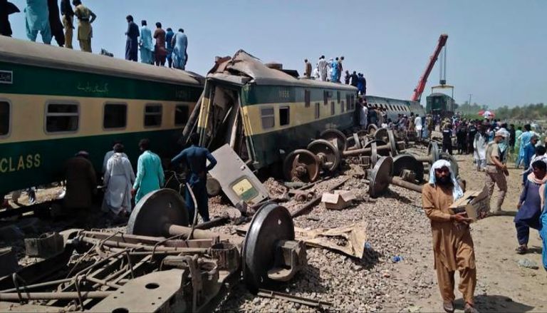 حادث القطار في باكستان