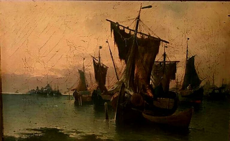 محتويات شقة الزمالك إحدى لوحات الشقة