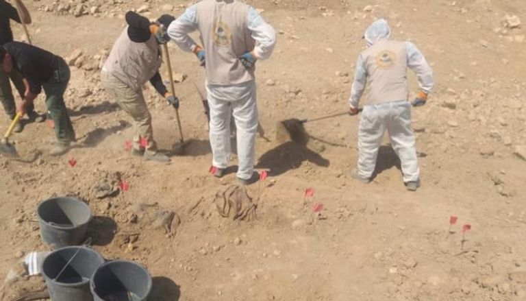 إحدى المقابر الجماعية لتنظيم داعش 
