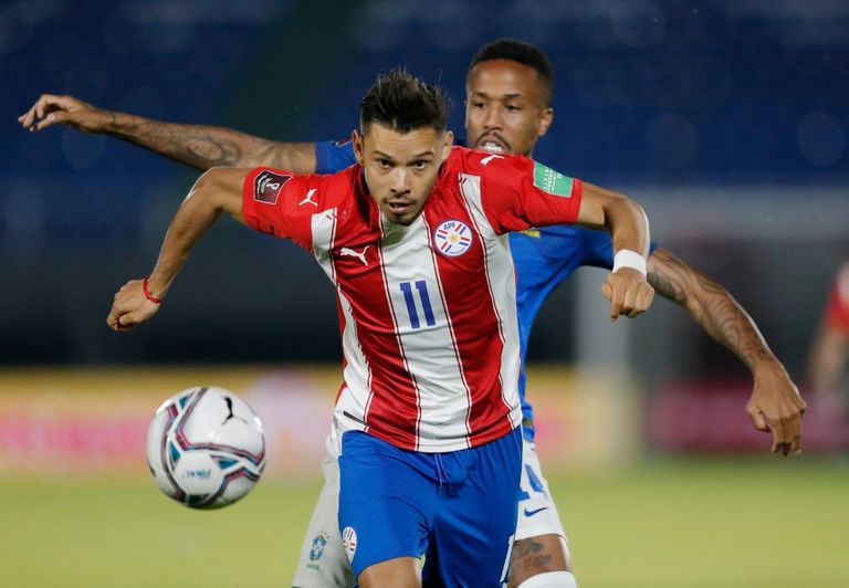 من مباراة البرازيل وباراجواي