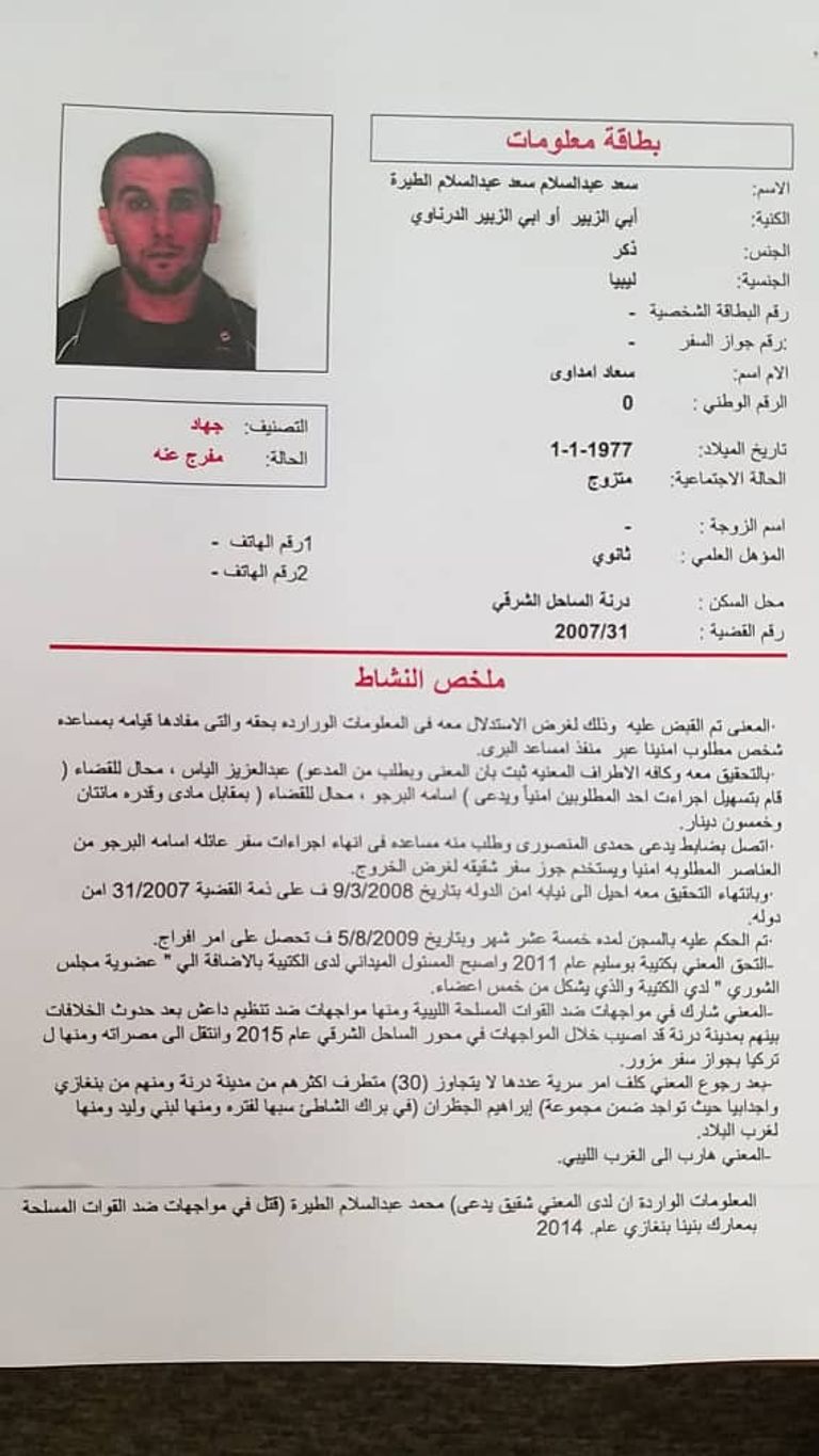 أحد المطلوبين من خريجي دفعة عسكرية مؤخرا