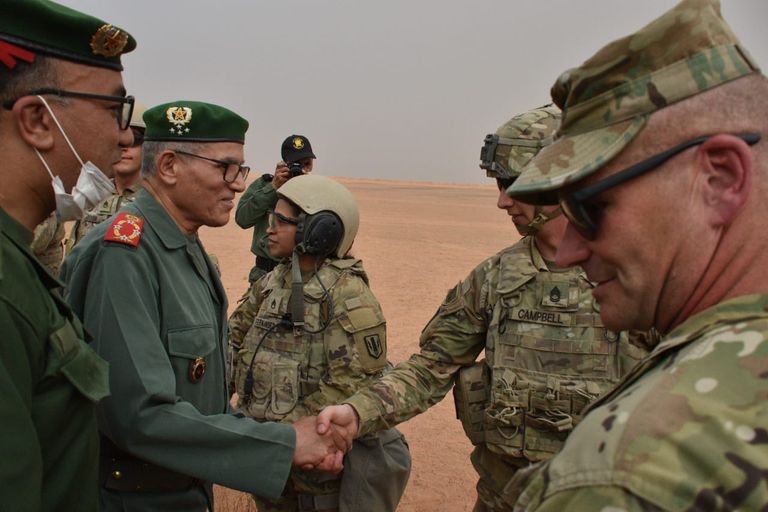 جزء من مناورات الأسد الأفريقي بالمغرب