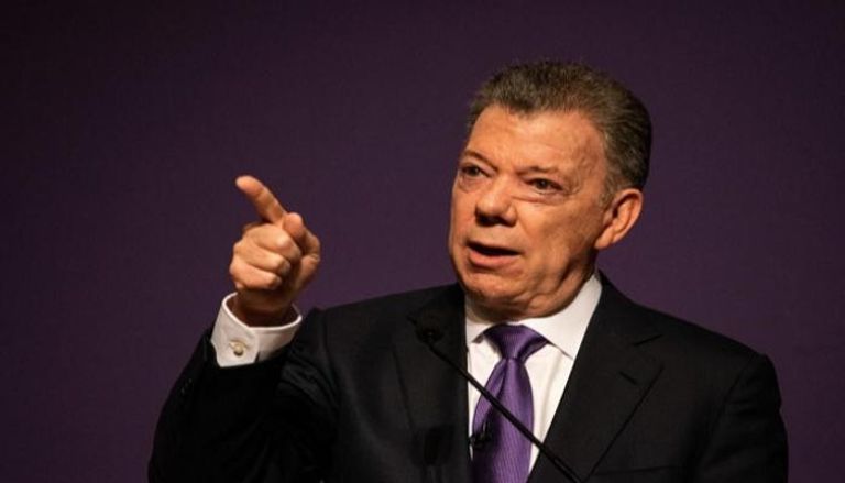 الرئيس الكولومبي السابق خوان مانويل سانتوس 