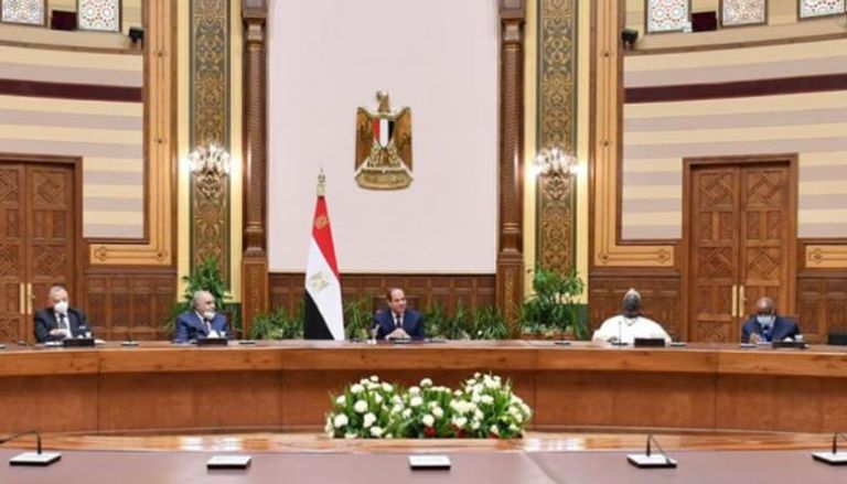جانب من لقاء الرئيس المصري ورؤساء المحاكم الدستورية العليا في أفريقيا