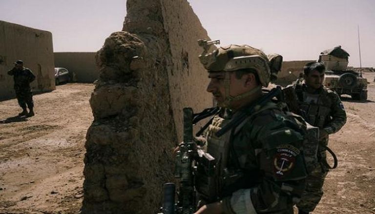 جندي من القوات الخاصة الأفغانية خلال معارك حول لشكرجاه