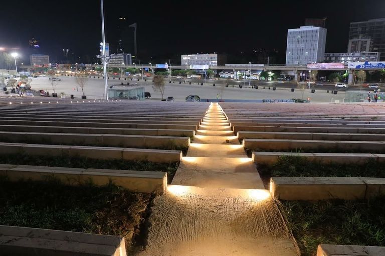 جانب من ميدان مسقل بعد تحديثه بالعاصمة أديس أبابا 