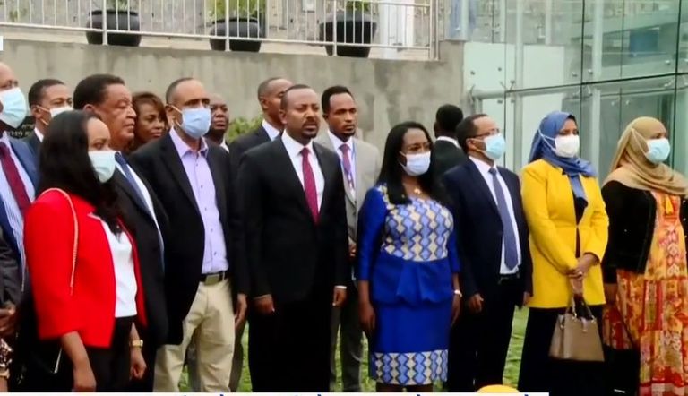 جانب من ميدان مسقل بعد تحديثه بالعاصمة أديس أبابا 