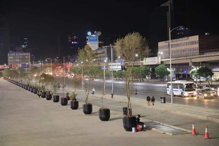 جانب من ميدان مسقل بعد تحديثه بالعاصمة أديس أبابا 