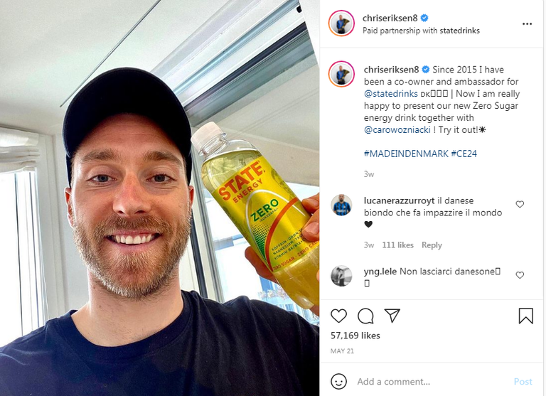 لحظة سقوط اللاعب كريستيان إريكسن