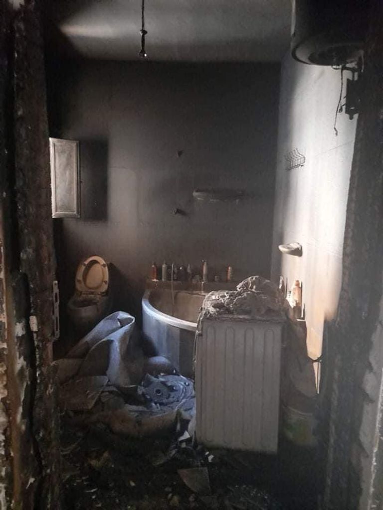 جانب من تدمير ممتلكات المواطنين في العجيلات