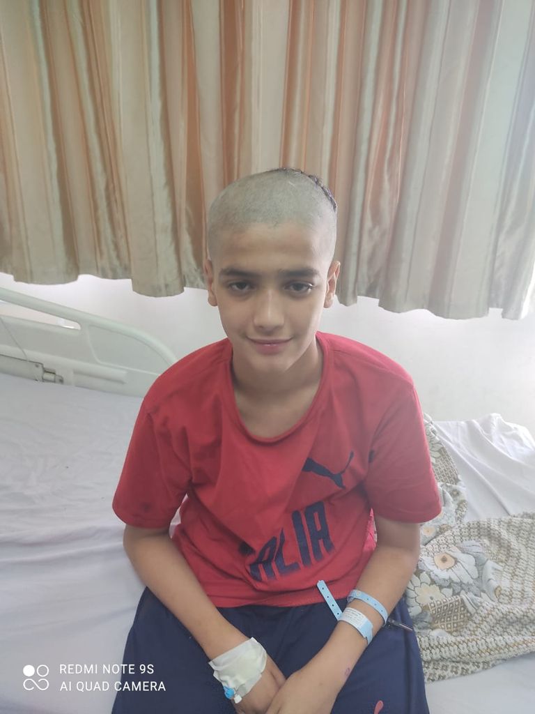 الطفل المصاب