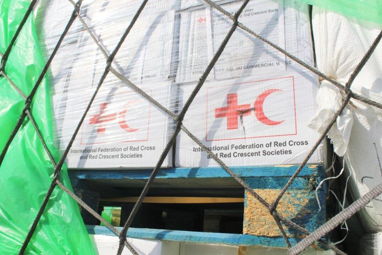 جانب من المساعدات الإنسانية إلى الكونغو الديمقراطية