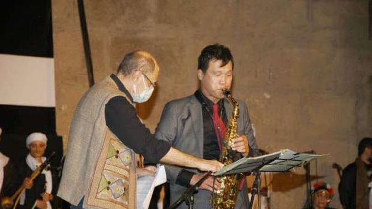 سفير كوريا الجنوبية في مهرجان الطبول بالقاهرة