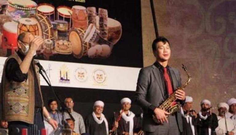 سفير كوريا الجنوبية في مهرجان الطبول بالقاهرة
