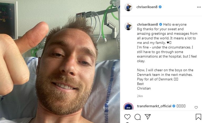 كريستيان إريكسن لاعب منتخب الدنمارك