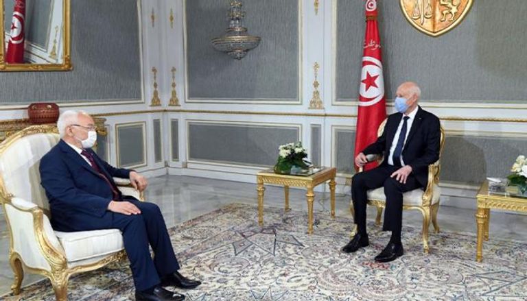 الرئيس التونسي والغنوشي