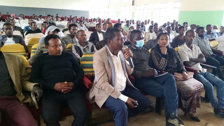 جانب من الحملات الانتخابية في إثيوبيا