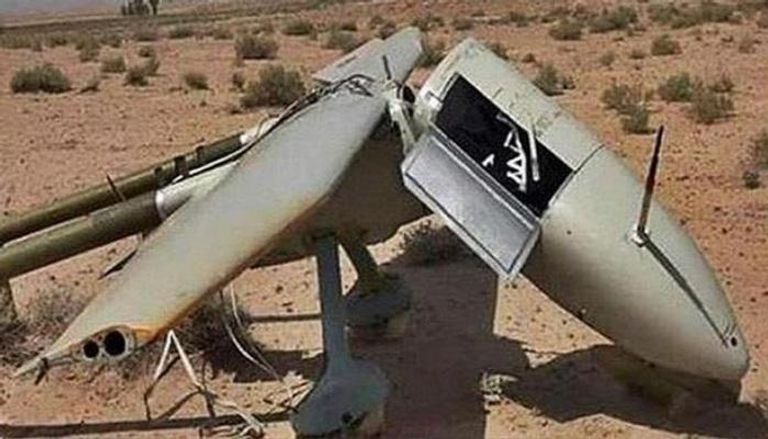 طائرة حوثية سابقة أسقطها التحالف العربي