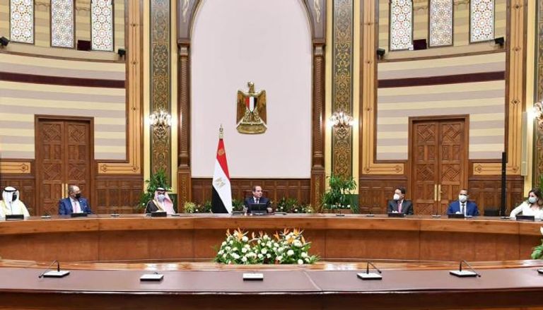 السيسي خلال لقاء وزراء ومسئولي الإعلام العرب