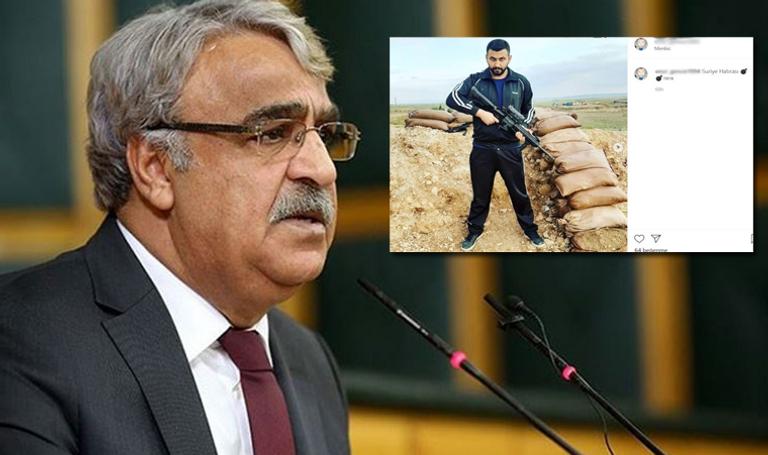 القتيلة ومقر الحزب بعد الهجوم