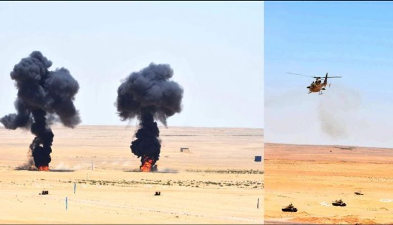 جانب من المناورة المصرية (رعد-5)