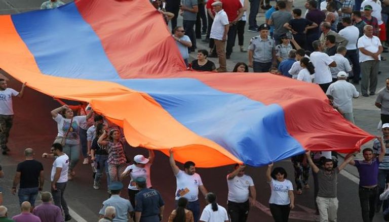 جانب من المشهد الانتخابي في أرمينيا