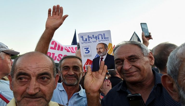 جانب من المشهد الانتخابي في أرمينيا