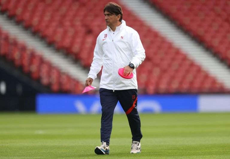 زلاتكو داليتش مدرب كرواتيا  لوكا مودريتش قائد كرواتيا