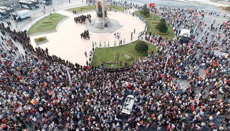 احتجاجات فى ميدان تقسيم 2013 - ارشيفية