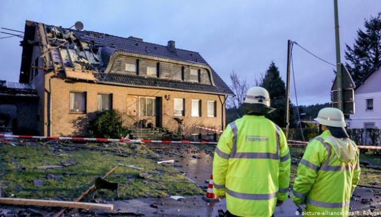 إعصار يضرب بلدة بلجيكية 