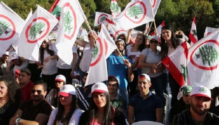  تجمع لأنصار حزب القوات اللبنانية- أرشيغية