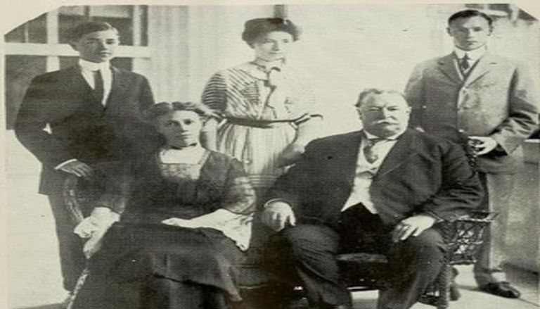 الرئيس ويليام هوارد تافت مع أبنائه