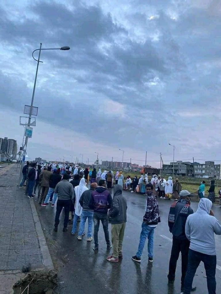 مشهد من التصويت بالانتخابات الإثيوبية آبي أحمد رئيس الوزراء الإثيوبي يغرس شتلة بعد الإدلاء بصوته