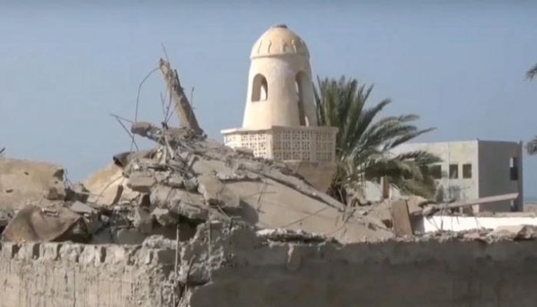 مسجد في الحديدة دمرته المليشيات الحوثية