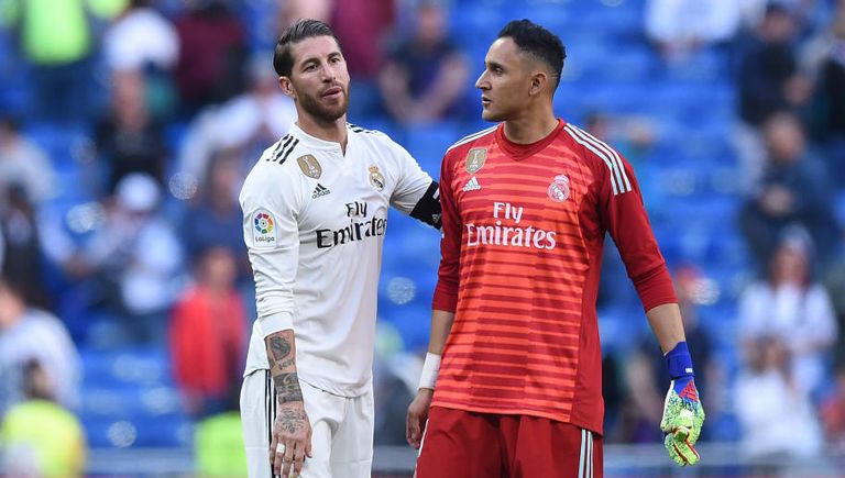 كيلور نافاس وسيرجيو راموس سيرجيو راموس قائد ريال مدريد السابق