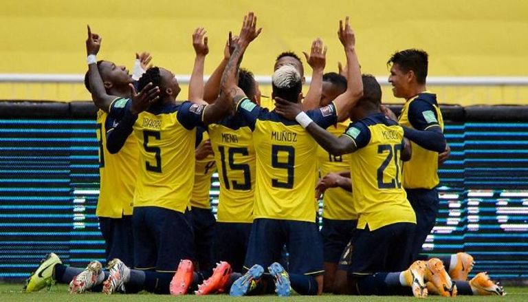منتخب الإكوادور في مباراة سابقة