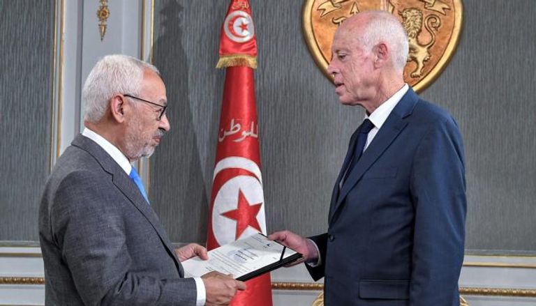الرئيس التونسي والغنوشي