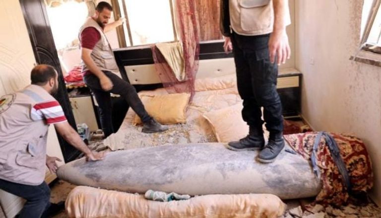 صاروخ إسرائيلي غير منفجر سقط في منزل بغزة 