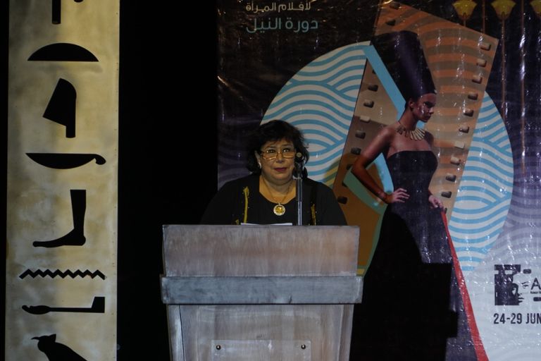 جانب من حفل افتتاح مهرجان أسوان لسينما المرأة