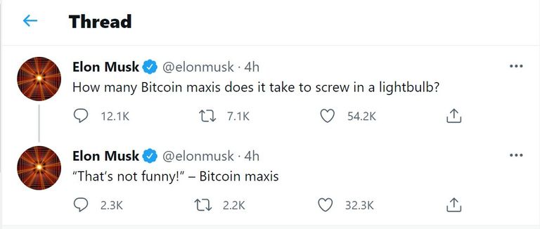 إيلون ماسك يسخر من عاشقي بيتكوين إيلون ماسك يشن هجوما جديدا على بيتكوين