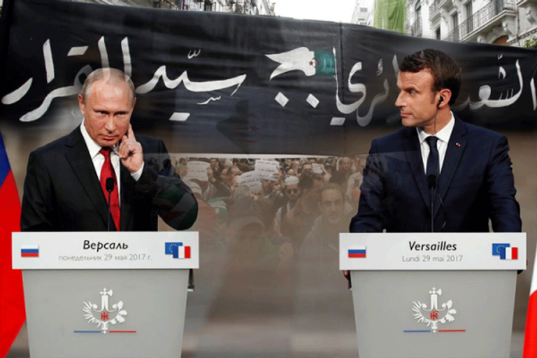 صورة من مواقع التواصل الاجتماعي بالجزائر ضد الهيمنة الغربية 