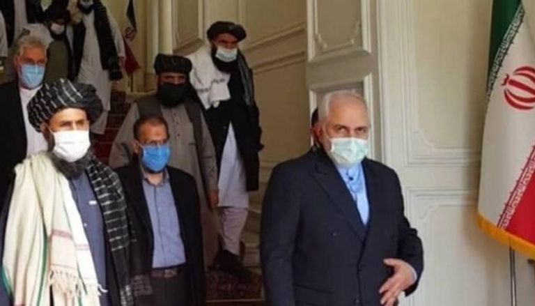 وفد من طالبان خلال لقاء سابق بمسؤوليين إيرانيين 