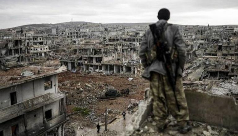 مشهد محزن لآثار الدمار في سوريا - أرشيفية