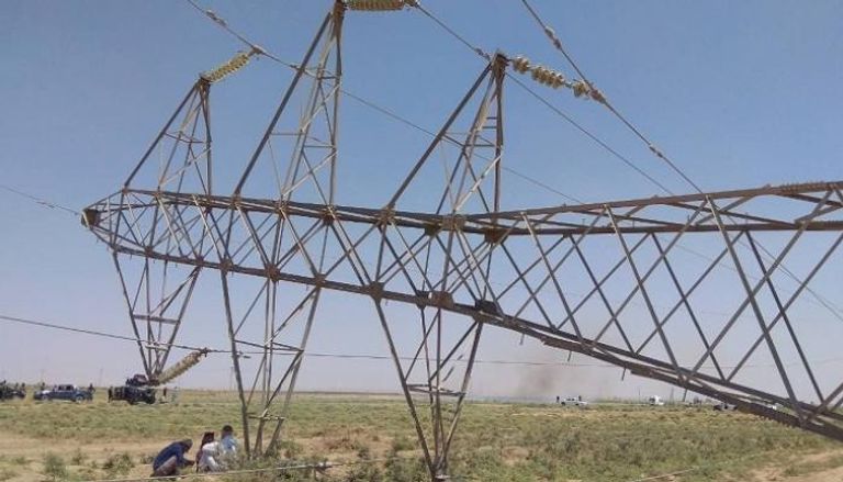 برج كهرباء في العراق استهدف في وقت سابق
