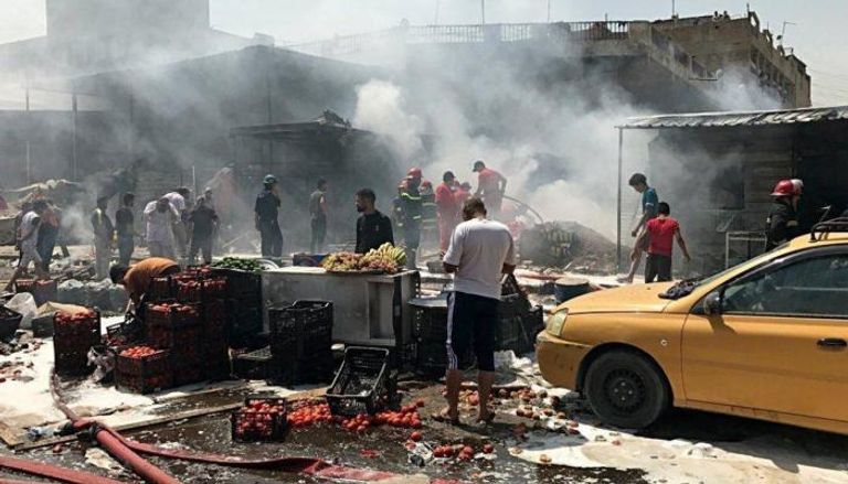انفجار سابق بسوق مدينة الصدر العراقية